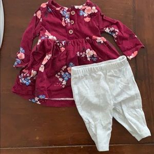 Carter’s dress with leggings
